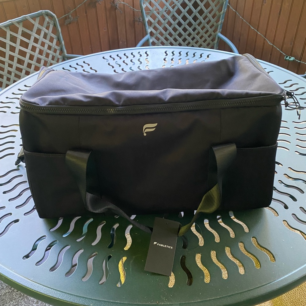 Fabletics black travel bag New with tags